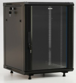 Шкафы и стойки телекоммуникационные 19 twb-fc-1845-sr-ral9004 шкаф настенный 19-дюймовый (19"), 18u,920x600х450мм, металлич. дверь с замком,две боковые панели,цвет черн.| 395559 | hyperline выгодная цена