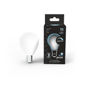 Лампы (источники света) лампа светодиодная filament шар 9w 610lm 4100к е14 milky диммируемая led 1/10/50 | 105201209-d | gauss выгодная цена