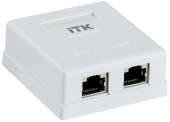 Розетки, адаптеры и модули Keystone настенная инф. розетка rj45 кат. 6 ftp 2-порт | cs2-1c06f-22 | itk выгодная цена