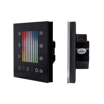 1Ленты светодиодные панель sens sr-2831ac-rf-in black (220v,rgb,4зоны) | 020585 | arlight выгодная цена