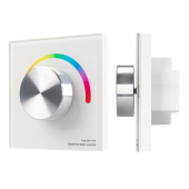 Ленты светодиодные панель smart-p5-rgb-g-in white (3v, rotary, 2.4g) (arlight, ip20 пластик, 5 лет) | 033756 | arlight выгодная цена