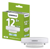 Лампы (источники света) лампа светодиодная t80 таблетка 12вт 230в 6500к gx53 generica | ll-t80-12-230-65-gx53-g | iek выгодная цена