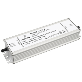 1Ленты светодиодные блок питания arpv-uh24240-pfc (24v, 10.0a, 240w) | 023640 | arlight выгодная цена