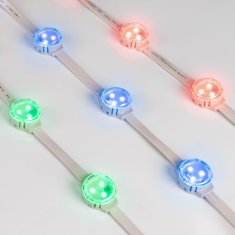 1Ленты светодиодные модуль управляемый solex-spi-3535-3-12v rgb 120deg (d30x16mm, 0.75w, ip67) | 029240 | arlight выгодная цена