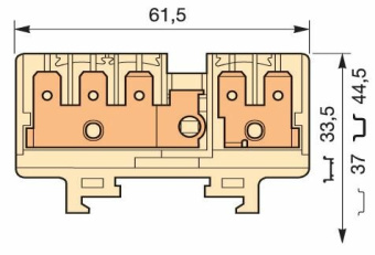 1Клеммные соединения клемма hd6/9.3g.2g quick-connect (fast on) 6,3x0,8мм, 6 мм. кв., 2 цепи (3 вертикальные с тестовым гнездом +2 вертикальные) | 1sna160563r0000 выгодная цена