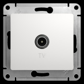 Розетки, выключатели, звонки электрические glossa белый tv розетка проходная 4db | gsl000192 | se выгодная цена