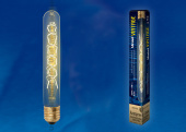 Лампы (источники света) лампа накаливания лон vintage il-v-l28a-60/golden/e27 cw01 «цилиндр», длина 185 мм. нити cw | ul-00000484 | uniel выгодная цена