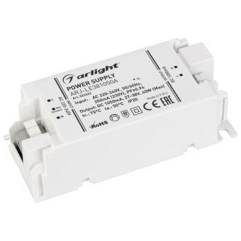 1Ленты светодиодные блок питания arj-le381050a (40w, 1050ma, pfc) | 023462 | arlight выгодная цена
