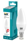 Лампы (источники света) лампа светодиодная led 5вт е14 220в 4000к c35 свеча | lle-c35-5-230-40-e14 | iek выгодная цена