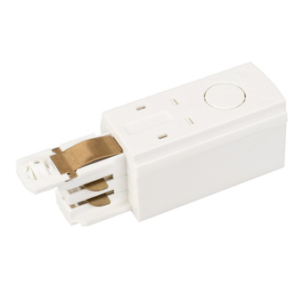 1Ленты светодиодные коннектор питания lgd-4tr-con-power-r-wh (d) (arlight, ip20 пластик, 3 года) | 029293 | arlight выгодная цена