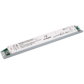 1Ленты светодиодные блок питания arv-sp24150-long-pfc-1-10v-a (24v, 6.25a, 150w) (arlight, ip20 металл, 5 лет) | 025517 | arlight выгодная цена