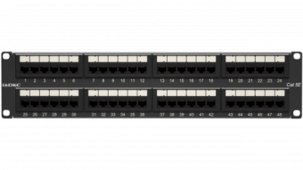 1Патч-панели патч-панель 19",2u,cat5e, 48 портов rj45, неэкранированная | rn5ppu242 | dkc выгодная цена