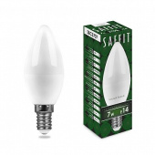 Лампы (источники света) лампа светодиодная sbc3707 c37 7w 230v e14 2700к матовая, 560lm, 220°, 100*37мм | 55030 | saffit выгодная цена
