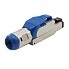 1Разъемы RJ plue-8p8c-s-c8-sh-bl разъем полевой оконцовки rj-45 (8p8c) под витую пару, для одножильного кабеля, toolless, категория 8, экранир| 403353 | hyperline выгодная цена