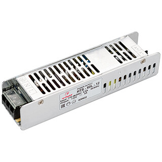 1Ленты светодиодные блок питания hts-60l-12 (12v, 5a, 60w) | 020822 | arlight выгодная цена