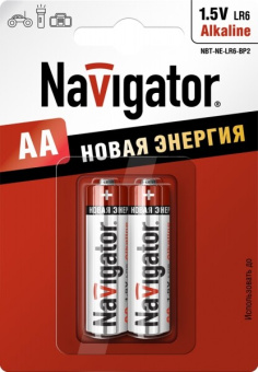 1Элементы питания и аккумуляторы элемент питания nbt-ne-lr6-bp2 | 94752 | navigator выгодная цена