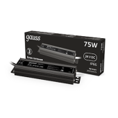 Ленты светодиодные блок питания 75w 24v ip66 1/50 | 202022075 | gauss выгодная цена