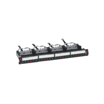 1Патч-панели патч-панель укомплектованная - 19'' - 1u - категория 6a - stp - 24 x rj 45 | 033772 | legrand выгодная цена
