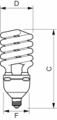 Лампы (источники света) лампа энергосберегающая клл tornado high lumen 60w ww e27 | 929676006001 | philips выгодная цена