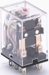 1Реле промежуточное реле 2 конт. с инд. led 5а 24в ac пр-1 | 23216dek | dekraft выгодная цена