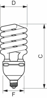 1Лампы (источники света) лампа энергосберегающая клл tornado high lumen 60w ww e27 | 929676006001 | philips выгодная цена