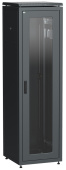 Шкафы и стойки телекоммуникационные 19 шкаф сетевой 19" linea n 33u 600х600 мм стеклянная передняя дверь, задняя металлическая черный | ln05-33u66-gm | itk выгодная цена