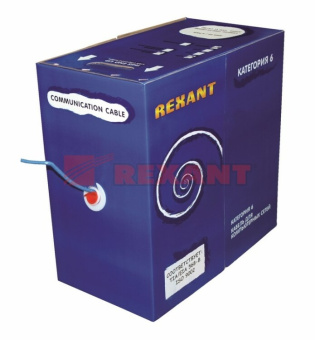 1Кабель витая пара (UTP, FTP) кабель ftp 4pr 23awg cat6 305м | 01-0147 | rexant выгодная цена