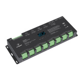 Ленты светодиодные декодер smart-dmx-suf (12-24v, 24x5a, xlr3, rj45) (arlight, ip20 металл, 5 лет) | 033769 | arlight выгодная цена