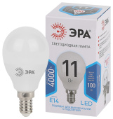 Лампы (источники света) лампа светодиодная led 11вт е14 4000к smd p45-11w-840-e14 | б0032988 | эра выгодная цена