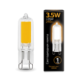 Лампы (источники света) лампа светодиодная led 3,5вт g9 ac220-240в 3000к glass | 107809103 | gauss выгодная цена