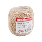 Хозтовары шпагат джутовый 1100 «текс» 100 м | 77-0006-1 | rexant выгодная цена