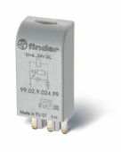 Реле модуль индикации и защиты; зеленый led + диод (+ a1); 28...60в dc | 9902906099 | finder выгодная цена