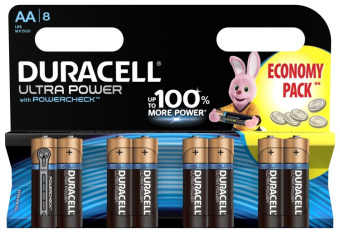 1Элементы питания и аккумуляторы батарейки duracell lr6-8bl ultra | б0038763 | duracell выгодная цена