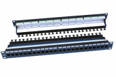 Патч-панели патч-панель pp3-19-24-8p8c-c6-110d 19",1u,24 порта rj-45,кат.6,dual idc,rohs,черн.(зад.каб.организ.в комп.) | 246107 | hyperline выгодная цена