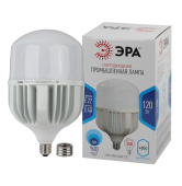 Лампы (источники света) лампа светодиодная промышленная power led power t160-120w-4000-e27/e40 e27/e40 120вт колокол | б0051793 | эра выгодная цена