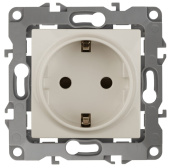 Розетки, выключатели, звонки электрические розетка 2p+e schuko 16a-250в ip20 винт эра12 слоновая кость | б0029237 | эра выгодная цена