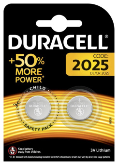 1Элементы питания и аккумуляторы батарейки duracell dl/cr2025-2bl | б0037272 | duracell выгодная цена