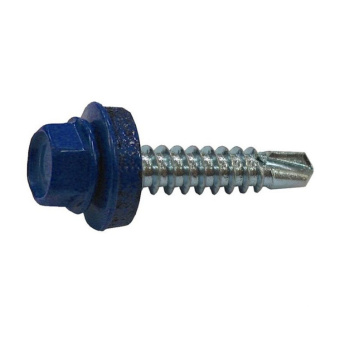 1Крепёж саморез кр св. 5,5х19 ral-5005 (насыщ. синий) (60 шт) - коробка ( 0,336 кг) | 125700 | tech-krep выгодная цена