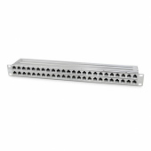 Патч-панели патч-панель pphd-19-48-8p8c-c6a-sh-110d высокой плотности 19", 1u, 48 портов rj-45, полный экран, категория 6a, dual idc | 225400 | hyperline выгодная цена