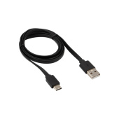 КОМПЬЮТЕРНЫЕ АКСЕССУАРЫ usb кабель usb type-c, черный soft touch 1 метр | 18-1888 | rexant выгодная цена
