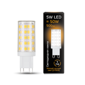 Лампы (источники света) лампа светодиодная black led g9 ac185-265v 5w 500lm 2700k керамика | 107309105 | gauss выгодная цена