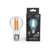 Лампы (источники света) лампа светодиодная filament а70 22w 2100lm 4100к е27 led 1/10/40 | 102902222 | gauss выгодная цена