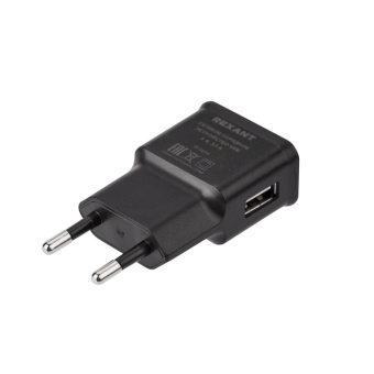 1Разное сетевое зарядное устройство rexant usb, 5v, 2.1 a, черное |16-0274 | rexant выгодная цена