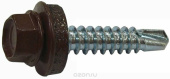 Крепёж саморез кр св. 4,8х35 ral-8017 (шоколад. корич) (60 шт) - коробка ( 0,369 кг) | 112034 | tech-krep выгодная цена