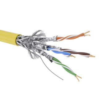 1Кабель витая пара (UTP, FTP) кабель cat 7а, s/ftp, нг(а)-hf, бухта 500м, желтый | rn7asfa01yl | dkc выгодная цена