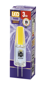 1Лампы (источники света) лампа светодиодная led 3вт g4 220в 5500к pled-g4 cob капсульная | 2857477 | jazzway выгодная цена