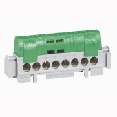 Клеммные соединения клеммная колодка ip 2x - земля - зеленая - 2 x 6-25 мм? - 32 x 1,5-16 мм? - длина 276 мм | 004838 | legrand выгодная цена
