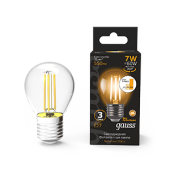Лампы (источники света) лампа светодиодная black led filament шар e27 7w 550lm 2700k step dimmable | 105802107-s | gauss выгодная цена