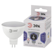 Лампы (источники света) лампа светодиодная led mr16-4w-860-gu5.3 (диод, софит, 4вт, холод, gu5.3) (10/100/3200) | б0049068 | эра выгодная цена