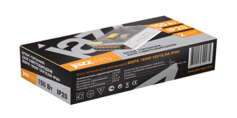 1Ленты светодиодные драйвер для светодиодной ленты led bsps 150вт 12в ip20 | 3329235a | jazzway выгодная цена